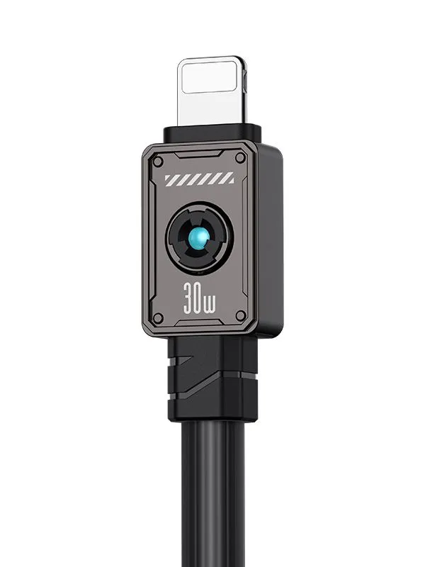🔌 Cable de Carga Rápida Lightning a USB-C 30W Usams – PD para iPhone, iPad – 1.2m Reforzado y Antienredos