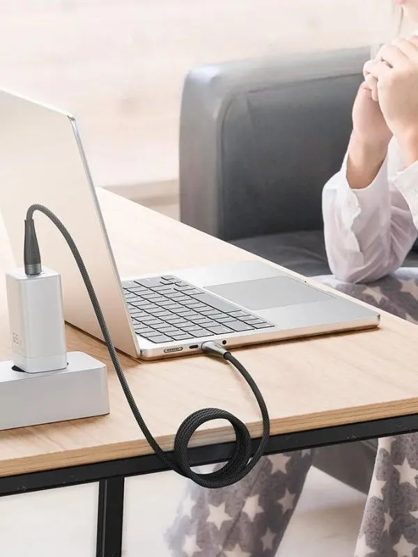 Cable Magnético Tipo C a C 60W Toocki | Carga Rápida y Transferencia de Datos 480Mbps – 1 Metro