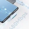 Cable USB Tipo C 100W Usams con Ángulo Recto Tipo L y Pantalla Digital – Carga Rápida y Transferencia de Datos