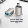 Adaptador OTG tipo C Joyroom con carcasa de aleación de zinc resistente