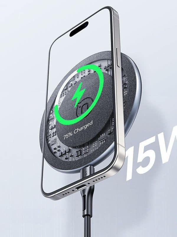 Cargador inalámbrico carga rápida 15W Iphone/Android Usams