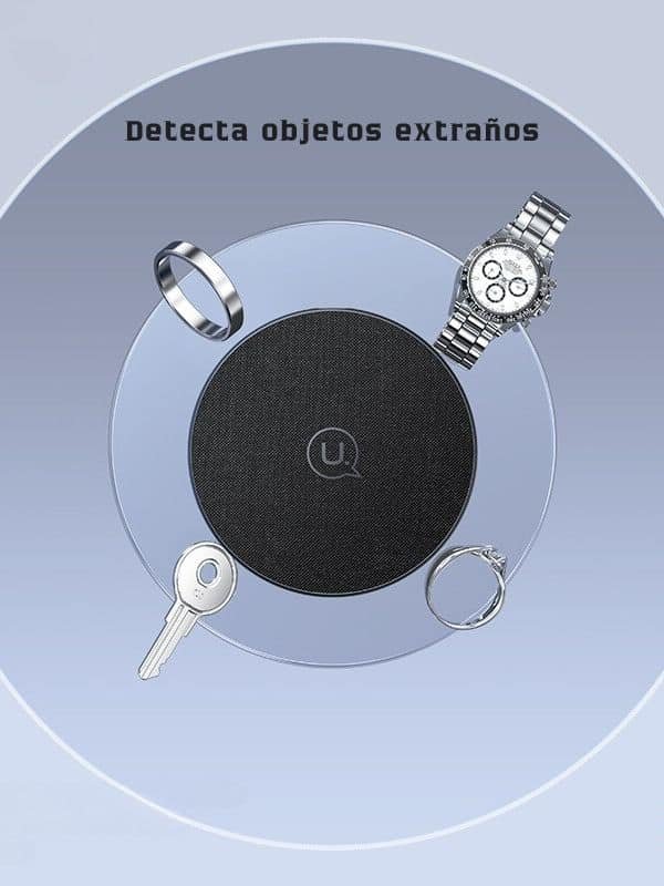 Cargador inalámbrico carga rápida 15W Iphone/Android Usams