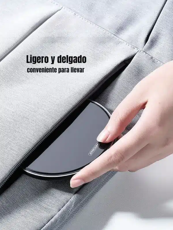 cargador inalambrico 15w Joyroom A3015W lijero facil de llevar