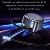 Cable de carga retráctil USB-C de 20W y 70 cm del cargador inalámbrico 3 en 1 Usams CD257