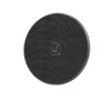 Cargador inalámbrico para celular Usams CD223 Cargador inalámbrico para celular Usams CD223 de 15W, disco ultradelgado negro de aluminio y cuero