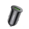 Cargador para carro de carga rápida Yesido Y38 negro con puerto USB QC3.0