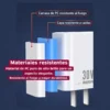 Carcasa de PC resistente al fuego y a caídas del cargador tipo C 30W Remax RP-U82