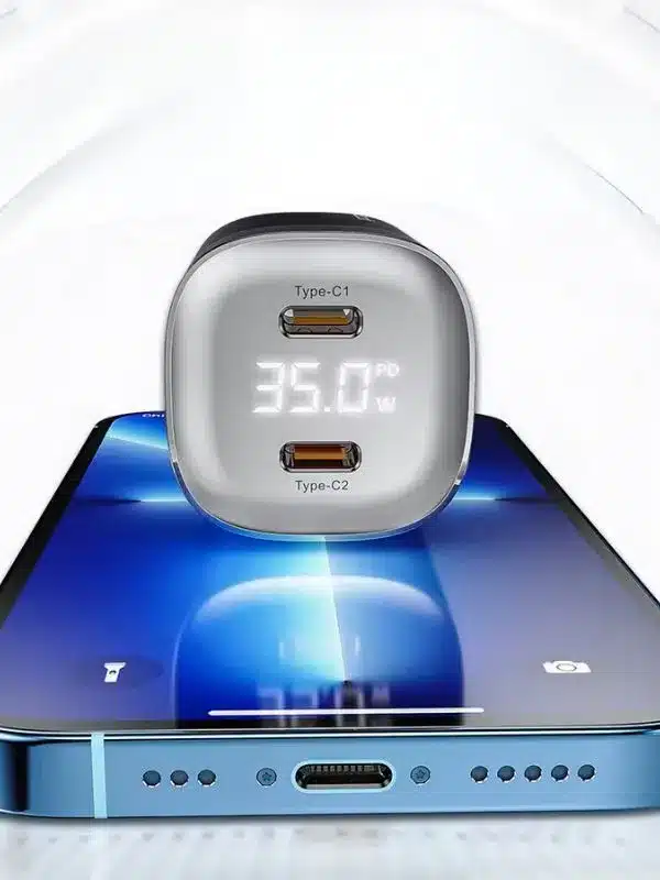 ⚡ Cargador rápido GaN 35W Toocki – Potencia compacta y eficiente