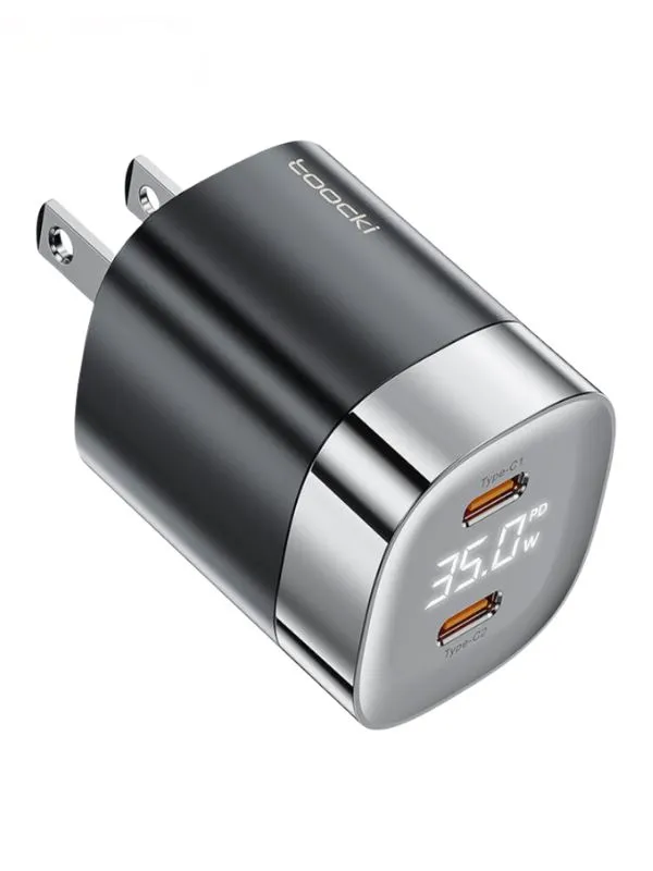 ⚡ Cargador rápido GaN 35W Toocki – Potencia compacta y eficiente