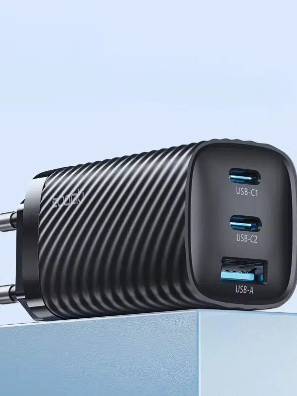Cargador carga rápida Inteligente GaN 65W Toocki | Ultra Rápido y Seguro