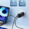 Cargador carga rápida Inteligente GaN 65W Toocki | Ultra Rápido y Seguro