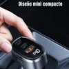 🔌 Cargador para Auto Toocki 140W con Carga Rápida USB-C y Pantalla LED – Triple Puerto para Celular, Tablet y Laptop