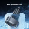🔌 Cargador para Auto Toocki 140W con Carga Rápida USB-C y Pantalla LED – Triple Puerto para Celular, Tablet y Laptop