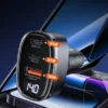 🔌 Cargador para Auto Toocki 140W con Carga Rápida USB-C y Pantalla LED – Triple Puerto para Celular, Tablet y Laptop
