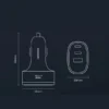 🔌 Cargador para Auto Toocki 140W con Carga Rápida USB-C y Pantalla LED – Triple Puerto para Celular, Tablet y Laptop