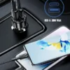 🔌 Cargador para Auto Carga Rápida 60W USB Tipo C y A Toocki | Doble Puerto QC 3.0 PD Compacto Universal