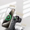 Cargador Inalámbrico 3 en 1 Toocki con Protección Inteligente y Diseño Magnético