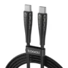 Cable Toocki Tipo-C a Tipo-C 60W color negro