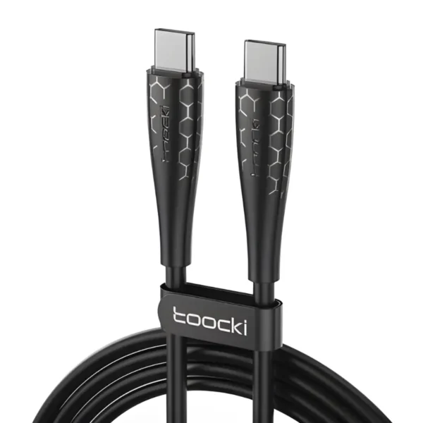 Cable Toocki Tipo-C a Tipo-C 60W color negro
