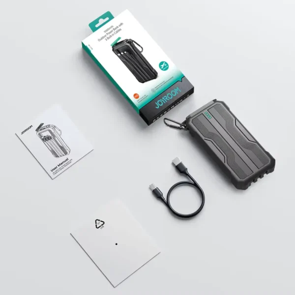 Power Bank 10000mAh Joyroom Outdoor contenido del empaque