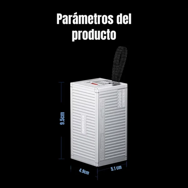 Medidas del power bank Remax 20000mAh Container RPP-675