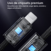 Yesido CA178 chipset premium conector Lightning Chipset premium en los conectores del cable Yesido CA178 para una carga rápida, estable y segura