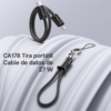 Yesido CA178 tira portátil cable de datos 27W Yesido CA178 tira portátil, cable de datos USB-C a Lightning de 27W con hebilla tipo llavero