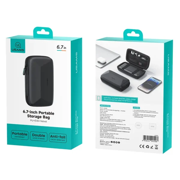 Empaque original del estuche Usams JANE06 6.7-Inch Portable Storage Bag serie JX
