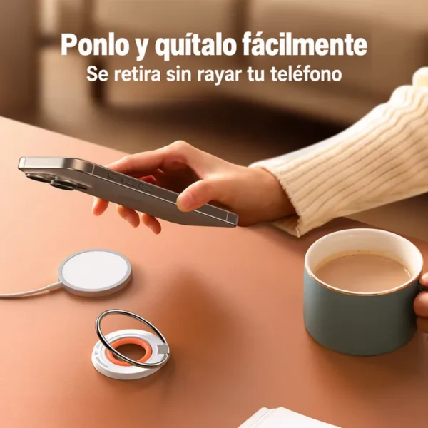 Popsocket MagSafe Joyroom ZS383 desmontable Popsocket MagSafe Joyroom ZS383 se quita fácilmente sin rayar el teléfono para cargarlo