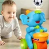 Juguete de Elefante Interactivo para Bebé – Tummy Time y Gateo con Luces, Sonidos y Pelota Flotante