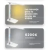 Modos de luz de 4500K y 6200K de la lámpara de escritorio LED Yesido DS20 para computadora y lectura
