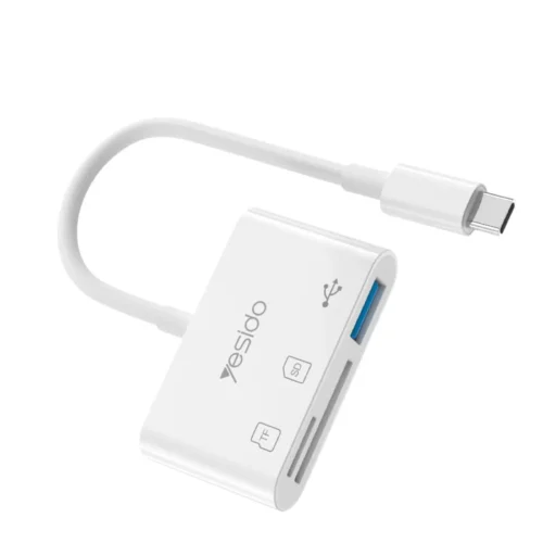 Lector de tarjetas SD tipo C Yesido GS16 con ranuras SD, micro SD y USB 3.0