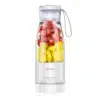 Licuadora portátil recargable Yesido EC17 de 450ml con frutas, color blanco