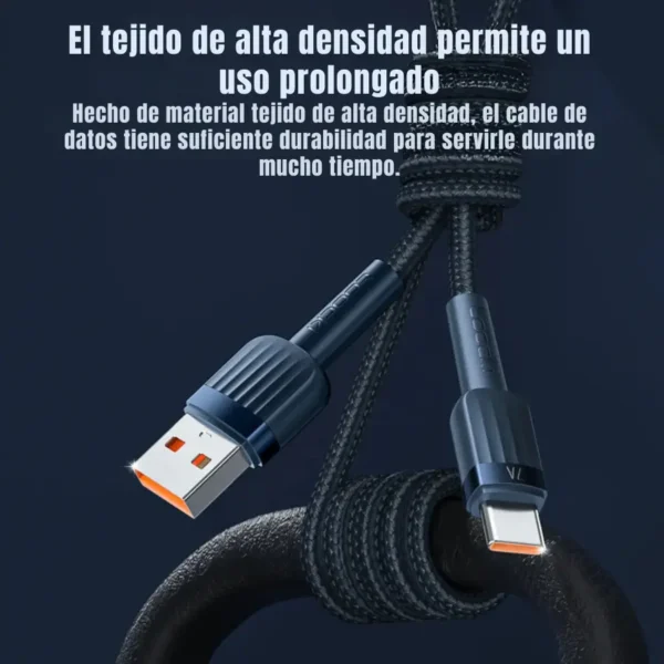 lyc01-02-tejido-1.webp Tejido trenzado de alta densidad del cable Toocki USB-A a Type-C 100W