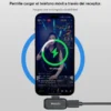 Receptor del micrófono Yesido KR23 que permite cargar el iPhone mientras graba