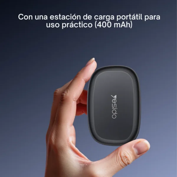 Estuche de carga portátil de 400 mAh del micrófono Yesido KR23