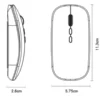 Dimensiones del mouse inalámbrico recargable Yesido KB-15: 11.3 x 5.75 x 2.6 cm