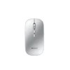 Mouse inalámbrico recargable Yesido KB-15 color plata, vista superior
