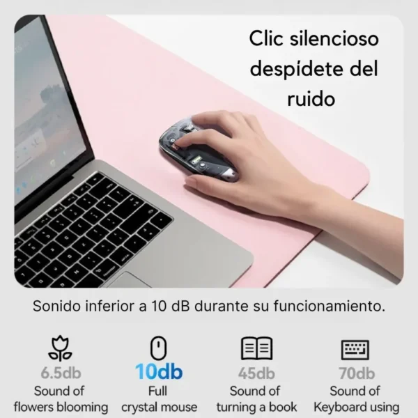 Mouse inalámbrico Yesido KB29 con clic silencioso menor a 10 dB