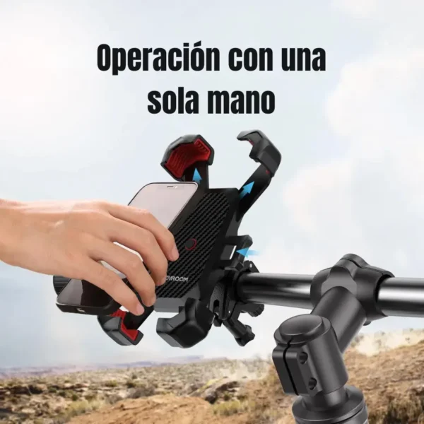 operacion-una-mano-1.webp Soporte celular para moto y bicicleta Joyroom JR-ZS288 operación con una sola mano