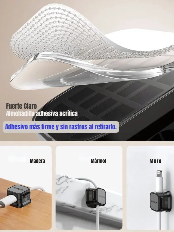 Joyroom Organizador Magnético para Cables | Ideal para Escritorio, Auto y Hogar