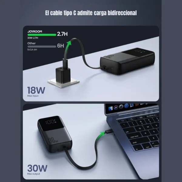 pbc063-carga-bidireccional-1.webp Power Bank Joyroom PBC063 con carga bidireccional