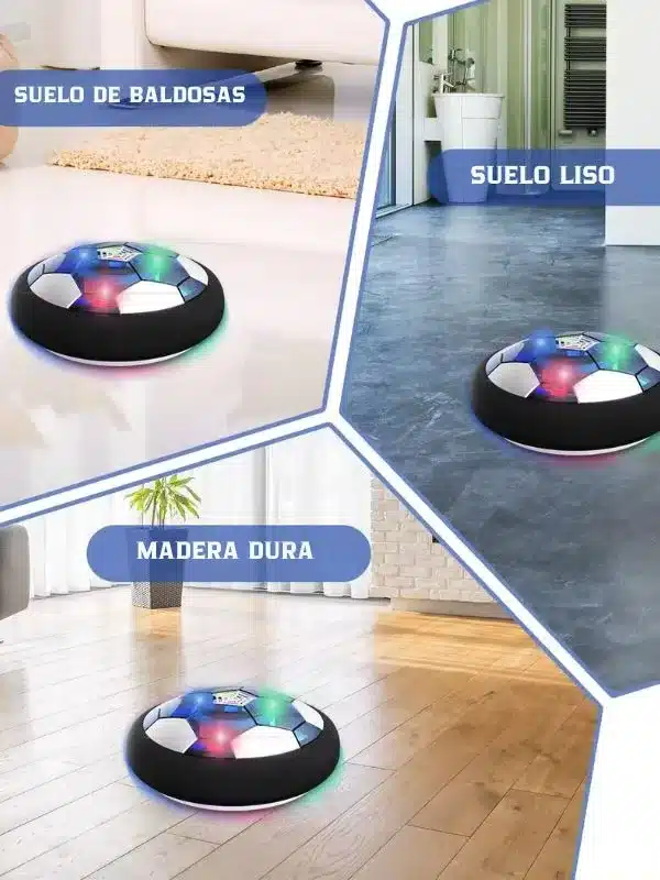 Pelota de Fútbol Flotante Recargable con Bordes Suaves – Ideal para Interiores