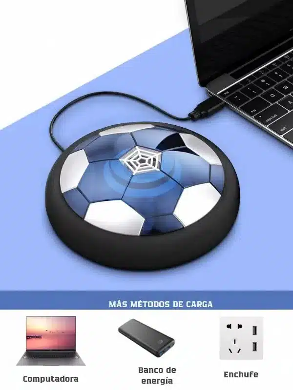 Pelota de Fútbol Flotante Recargable con Bordes Suaves – Ideal para Interiores