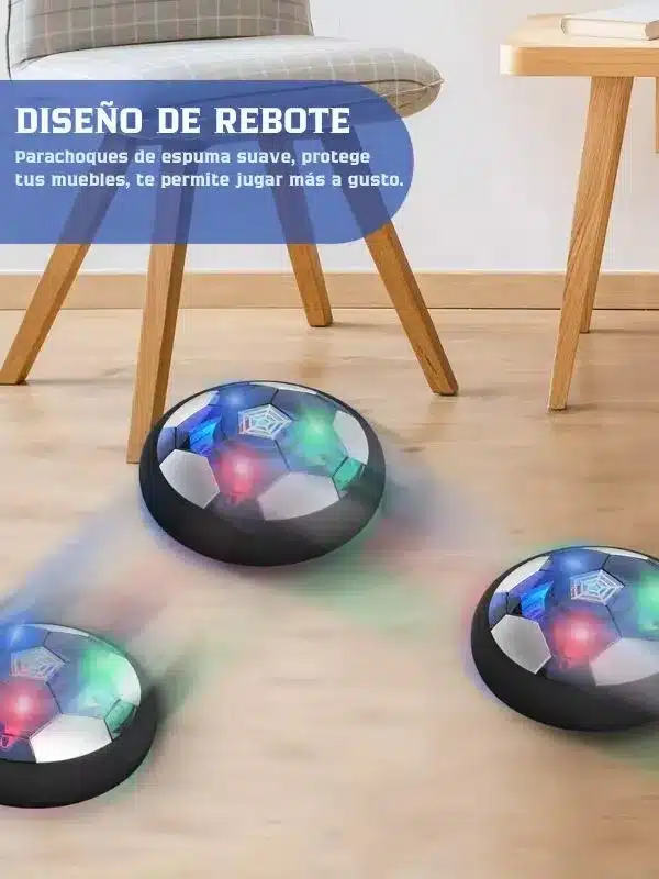 Pelota de Fútbol Flotante Recargable con Bordes Suaves – Ideal para Interiores