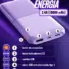 Power bank Remax 10000mAh en blanco, negro y azul, ideal para viajes