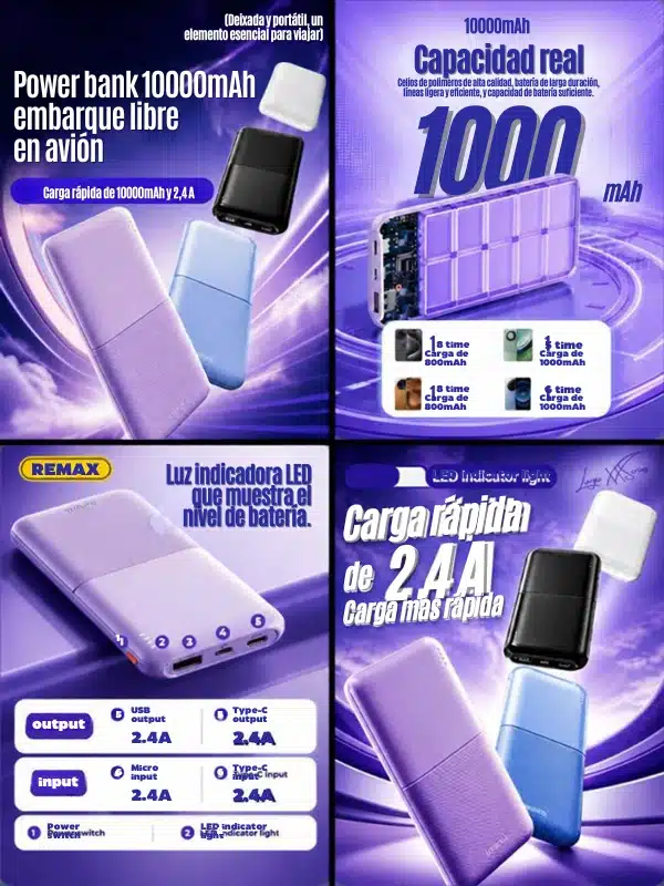 Chip de control de temperatura y protecciones de seguridad del power bank Remax