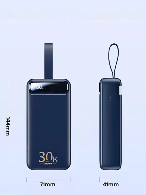 Power bank carga rapida 20W de 30000 mAh