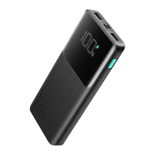 Power Bank 10000mAh Joyroom JR-QP191 negro vista en ángulo