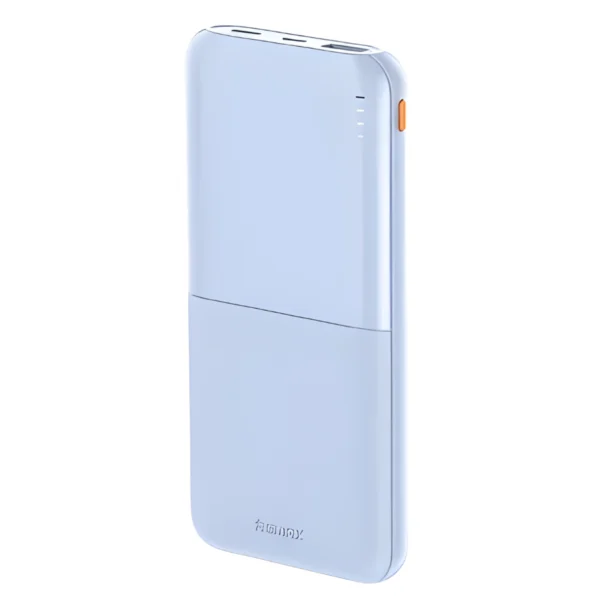 Power bank 10000mAh Remax RPP-23 color azul con luces LED de batería